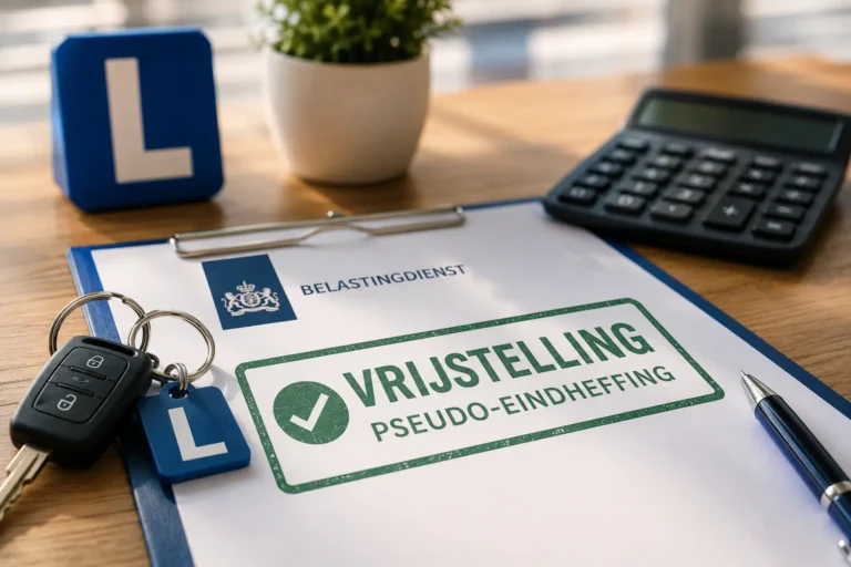 Blogpost cover van werkmap met daarop pseudo-eindheffing geschreven.